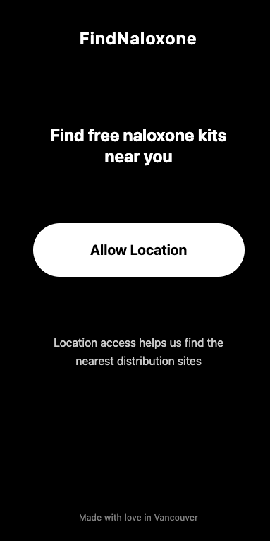 Open the app and allow location access